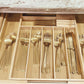 Keaton Reserve Kitchen Utensil Drawer Organizer- Bamboo.  Expandable