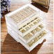 Keaton Reserve Jewelry Organizer- Acrylic. Multilevel with Fabric lined Drawer Inserts.